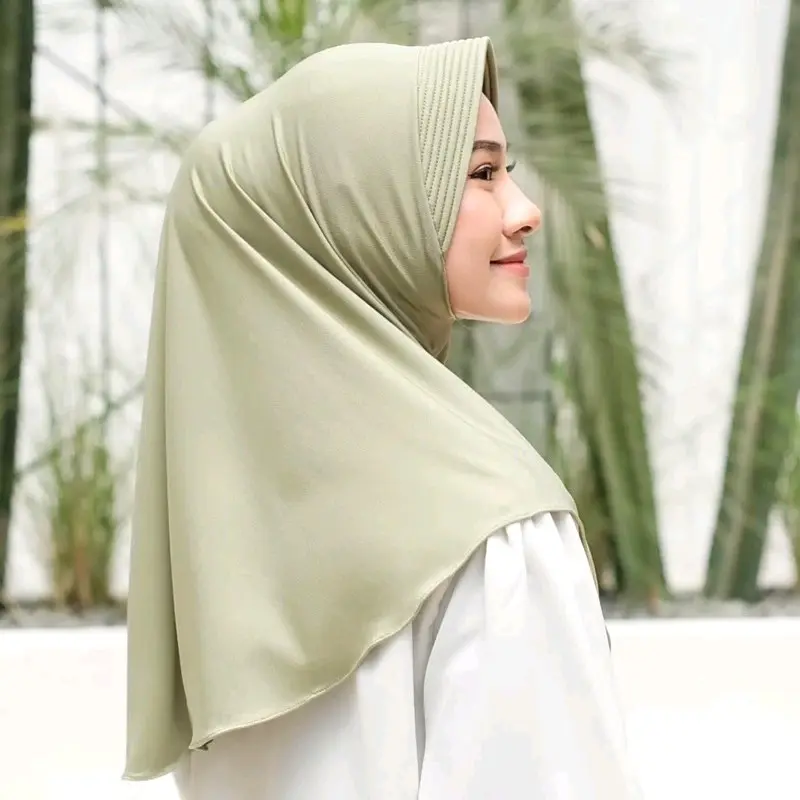 HIJAB BERGO SIZE M /hijab pet antem /hijab jersey /Kenan/ hijab bergo terbaru Instan Nyaman Muslim Casual 0