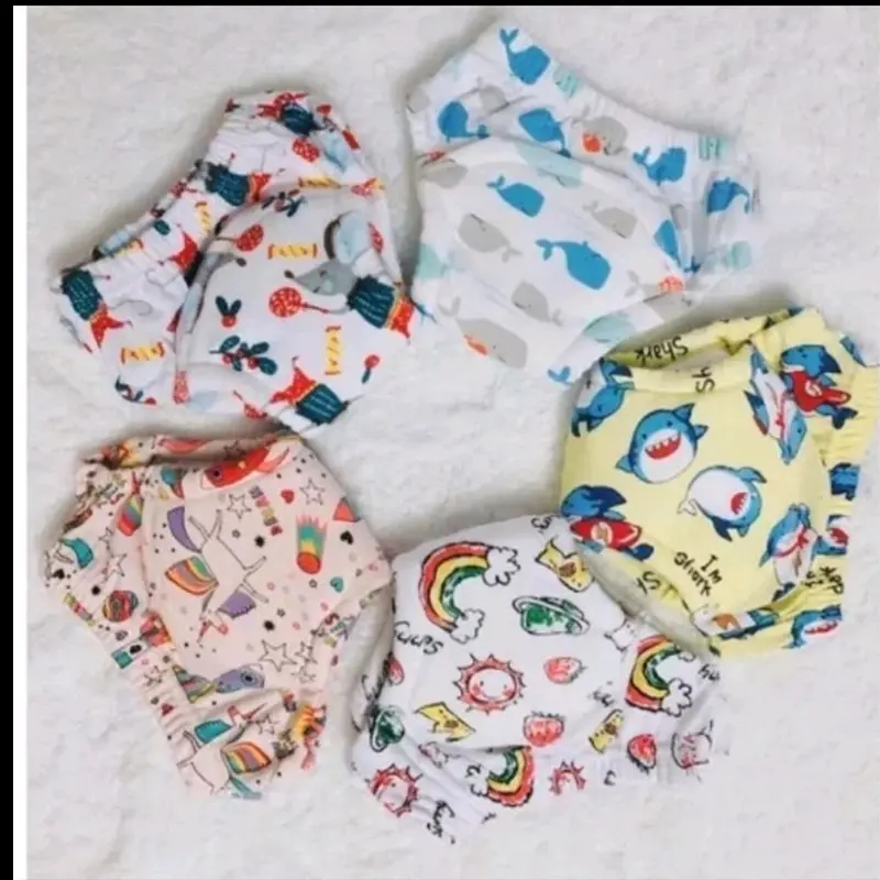 COMBO 5 QUẦN BỎ BỈM TÃ VẢI COTTON bim chobe giặt được 2