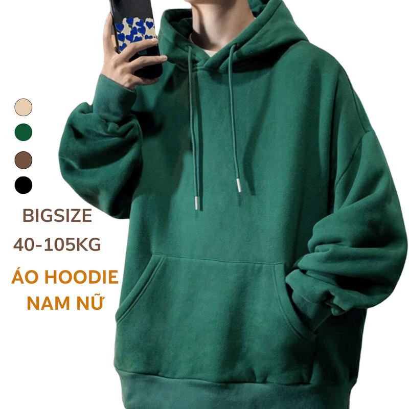 40-105KG Áo HOODIE NAM NỮ THU ĐÔNG nỉ mềm thời trang bigsize Menswear Dài Tay Nhung Tay Dài hoodie &