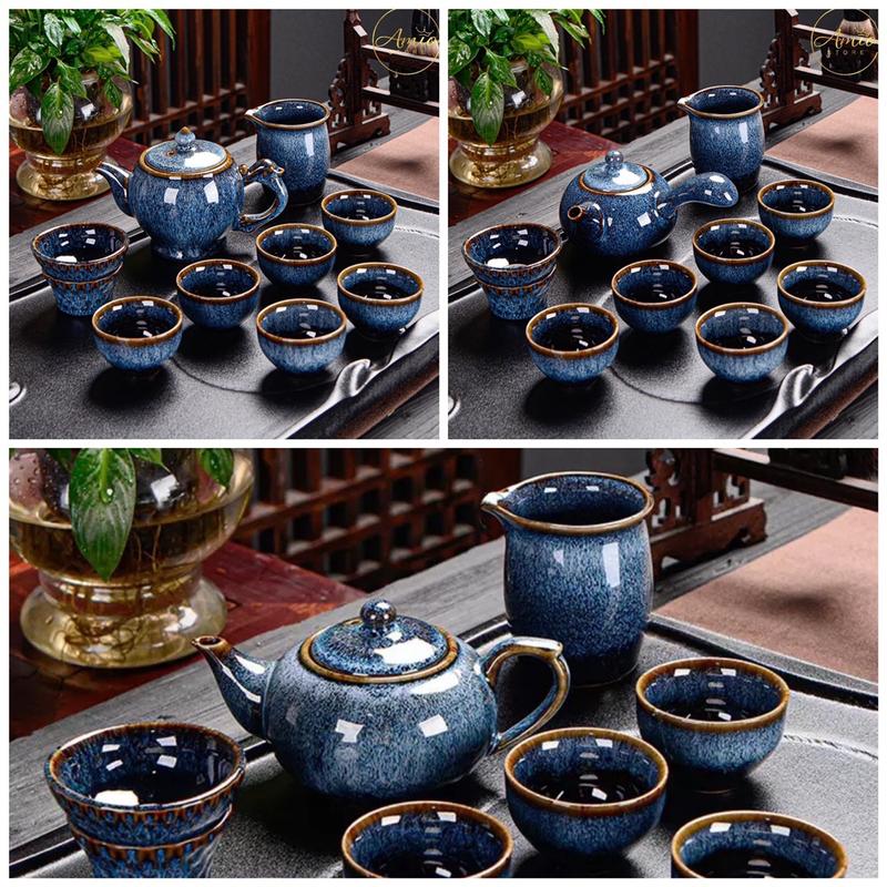 Bộ Ấm Chén Uống Trà Phòng Khách Sang Trọng Bộ Ấm Chén Pha Trà Chè Cao Cấp
