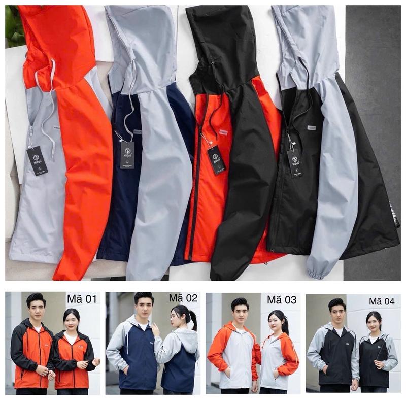 Áo gió phối màu Nam Nữ lót lưới aokhoac 5