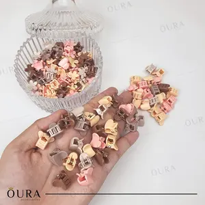 Jepit Anak Poni 1 CM Jepitan Anak Motif  Mini Warna Warni