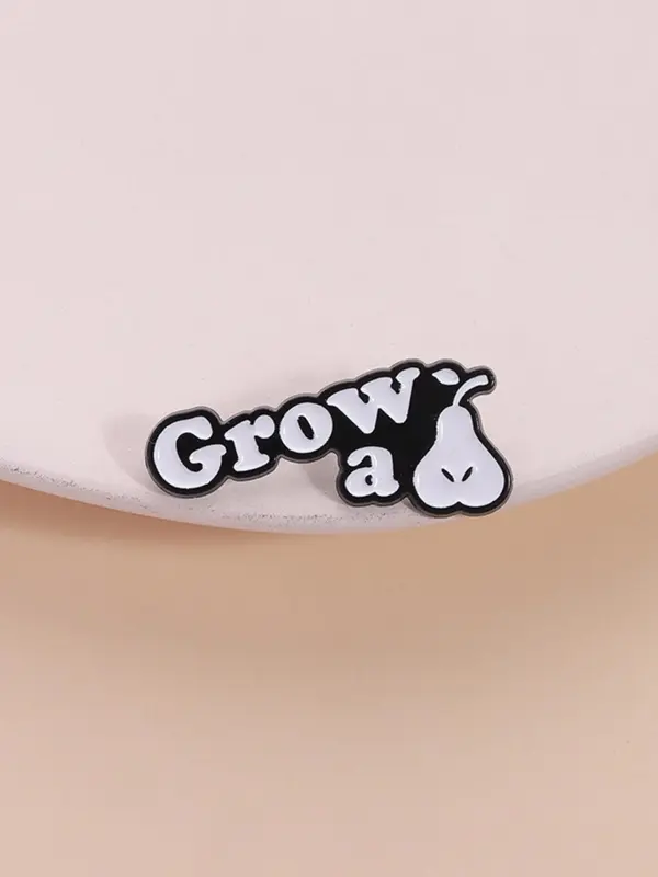 Grow A Pair Of Balls Enamel Pin, Cute Funny Brooch, Fashion Accessories for Women & Men, Trendy All-match & Exquisite Brooch for Birthday Gift 2