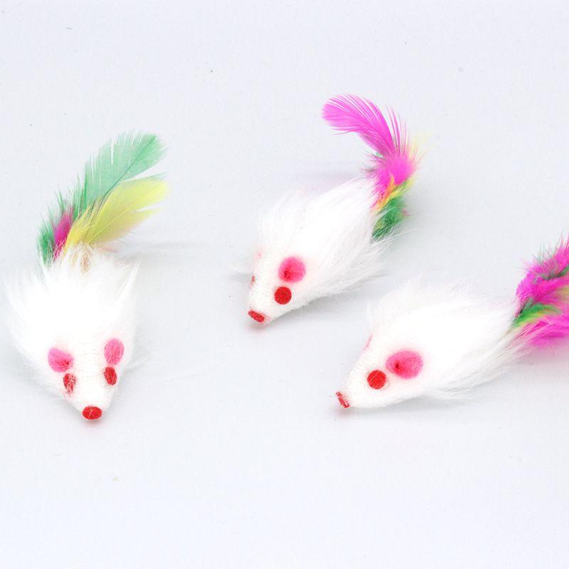 Product Introduction of Cat toys, simulated mice, funny cats, fake mice, feather mice, kittens self-hilarious plush mouse pets, cat toys 4