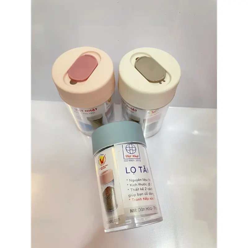Lọ đựng tăm tiêu 2in1 Việt Nhật (MSP: 2972), hũ đựng gia vị đa năng màu sắc xinh xắn tô  gia