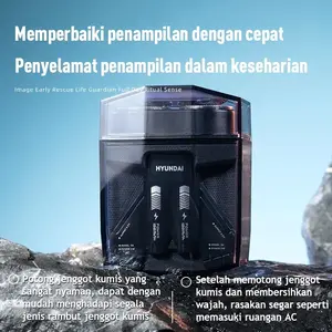Alat Cukur Elektrik Kumis Dan Jenggot Alat Cukur Multifungsi Cukur Elektrik Portable Original Hyundai Alat Cukur 5in 1 Free Pich Box Mewah Cocok Untuk Gift