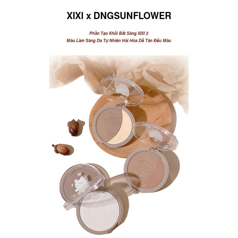  Phấn Tạo Khối Bắt Sáng Xixi 2 Màu Làm Sáng Da Tự Nhiên Hài Hòa Dể Tán Màu #04 