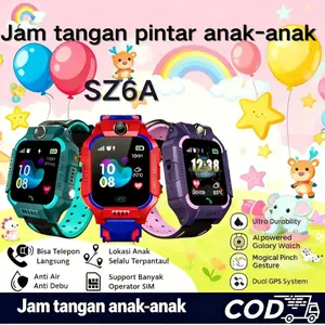 Jam tangan pintar tahan air untuk anak-anak, jam tangan pintar anak dengan fungsi panggilan telepon digital, pelacakan GPS, panggilan jarak jauh, senter, Bluetooth anak 4G SIM card, kamera 5 megapiksel, daya tahan baterai lama, kompatibel dengan sistem An