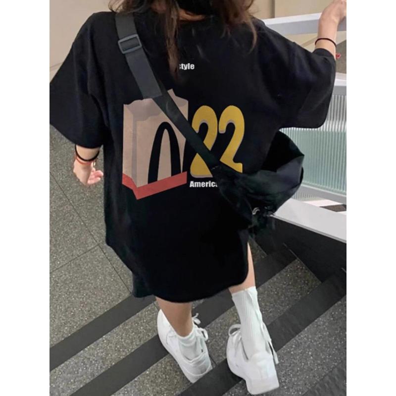 2025 [33000 People Collect This Brand] 100% Cotton National Fashion American Letter Short Sleeve T-shirt Men's Summer 2025 New Design Sense Niche Half Sleeve Top 0
