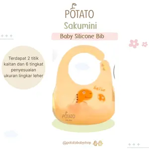 Sakumini Silicone Bib Baby Celemek Makan Bayi Anak Balita Mpasi