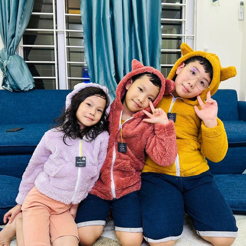 BB Kids - Áo khoác lông mùa đông siêu ấm áp cho bé trai bé gái Jacket 1