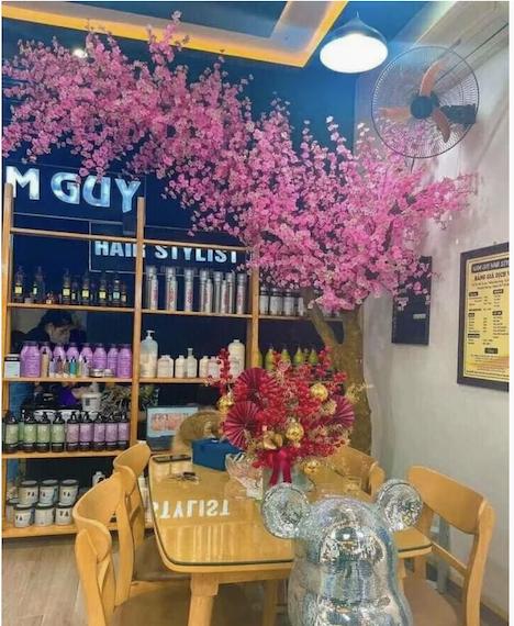 Product Introduction of Combo 5 - 10 (Bịch 40 bông mai/40 bông đào giả + kèm kẽm, lá xanh) - trang trí cây mai, cây đào cho nhà, nhà hàng Decor Decor Phòng 6