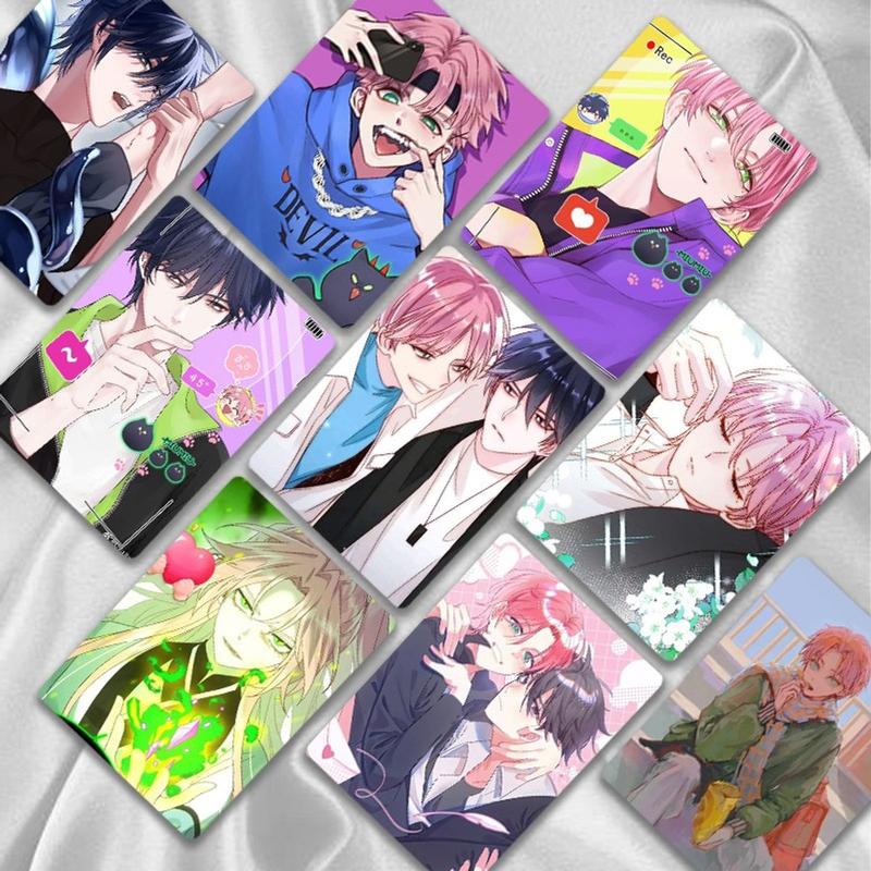 Hộp 50 thẻ ảnh Tôi phải làm một kẻ đại xấu xa lomo card anime manga hologram Korean Comics BL Manhwa BoyLove siêu đẹp 3
