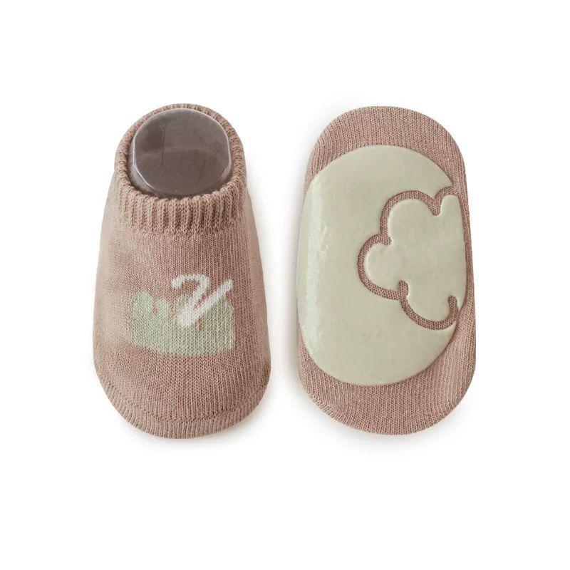 Baby Floor Socks Spring/Summer Children's Cotton Socks Non-Slip Indoor Toddler Soft Bottom Foot Sock Cartoon Short Ankle Socks Trampoline 4