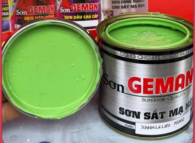 Product Introduction of SƠN PHỦ GEMAN Dùng cho: Sắt mạ kẽm, Inox, Sắt, Nhựa, Gỗ, Kiếng  loại 900gr 14