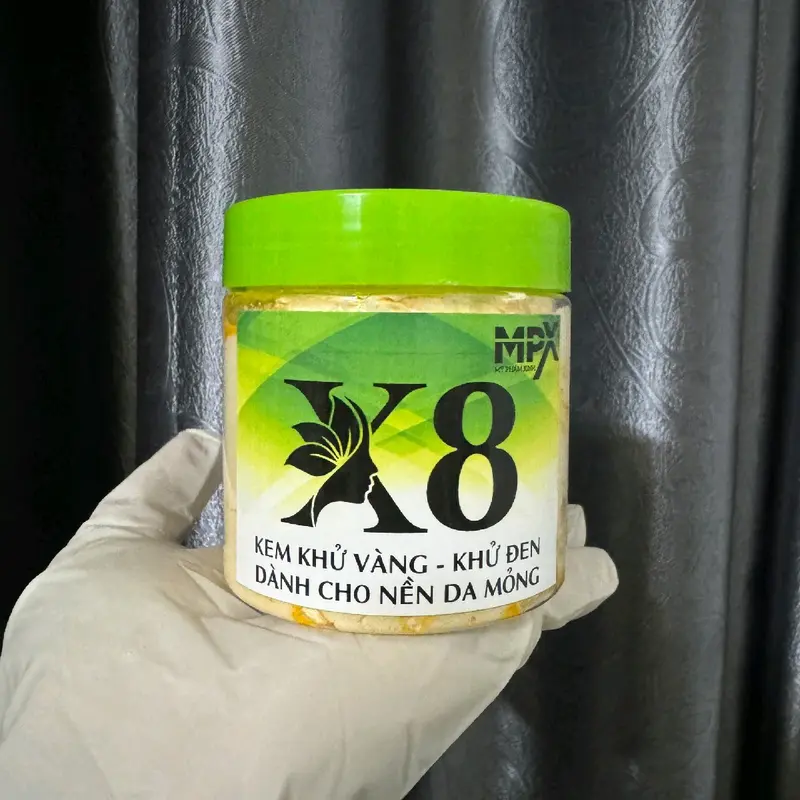 Kem X8 tẩy đen khử vàng dành cho nền da mỏng ít ( không bnl ) thương hiệu MPX 0