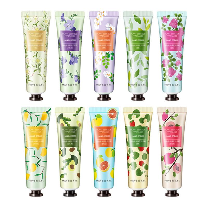 Product Introduction of MAYCREATE Hand Cream Bodybuilding Research New 30g Plant Essence Moisturizing Hand Cream Cosmetics New Makeup 20