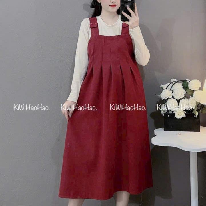  Váy Yếm Xinh Mặc Thai Kỳ Và Sau Sinh Co Giãn Cho Mẹ Bầu Từ 40-75kg Đầm Bầu Váy Bầu 