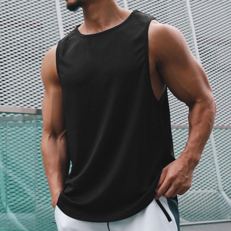 Product Introduction of Summer Gym Tank Top Men Mesh Clothing Quick Dry Bodybuilding Sleeveless T Shirt Fitness Singlets Basketball Sports Muscle Vest 11