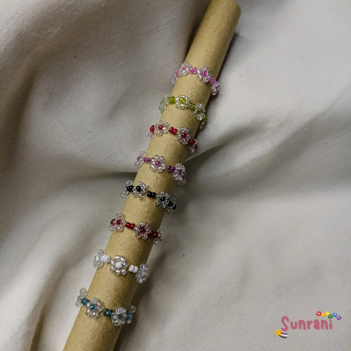 Beads Ring Daisy | Aksesoris korea Cincin Manik