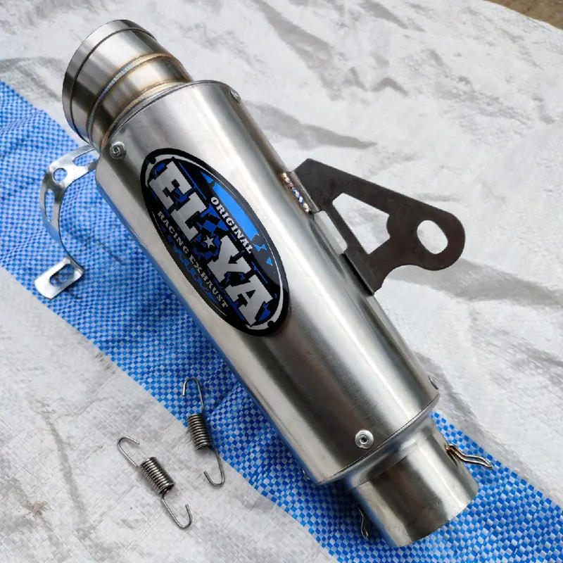Slincer Elya Racing P20cm Sarteng Inlet 50mm Fullstainless Steel Anti Karat - Motorcycle, Kendaraan 2