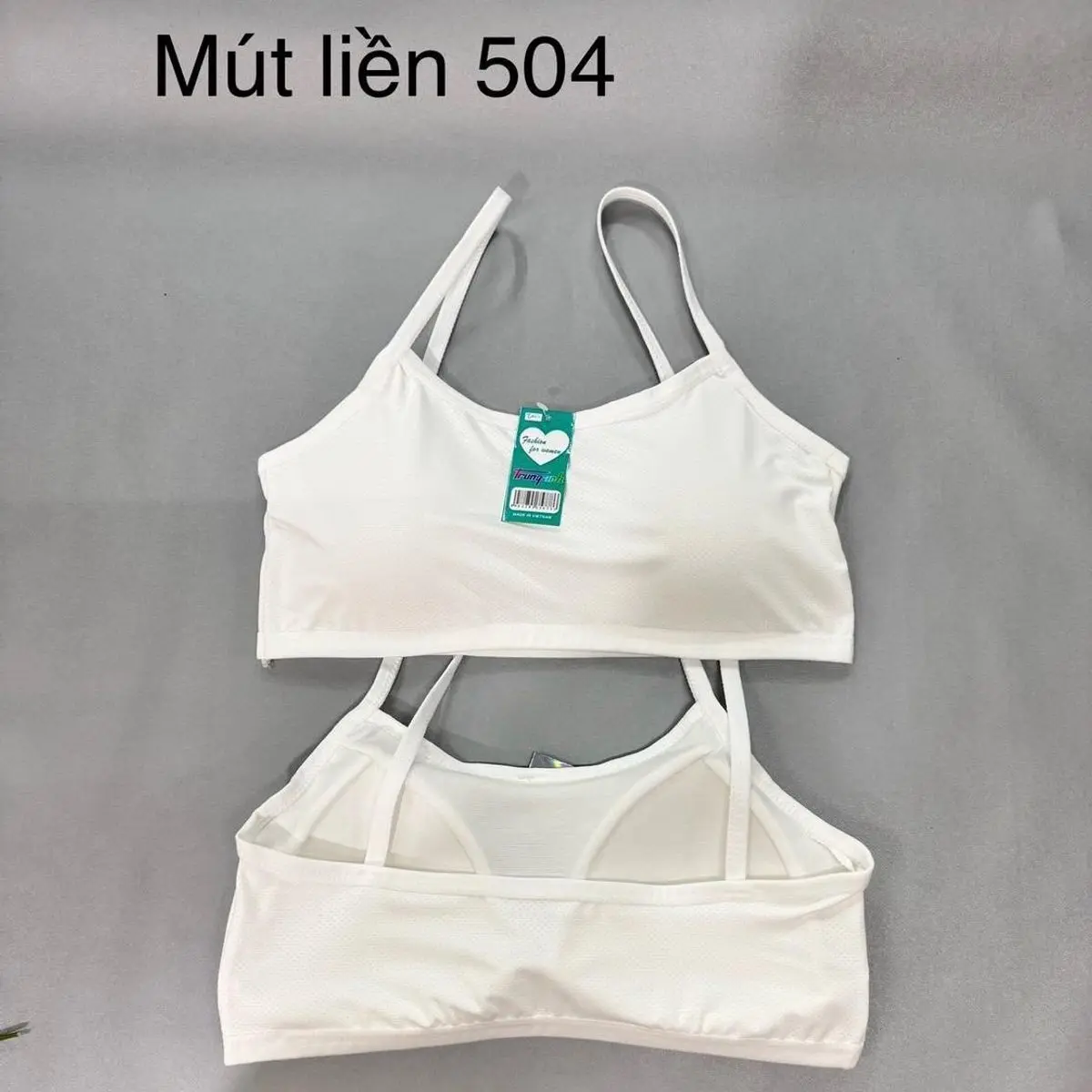 Bra504: Combo 3 áo Bra Học Sinh mút dính liền, chất vải thông hơi, thoáng mát, hàng đẹp.. Nữ Tua Rua Women Voi