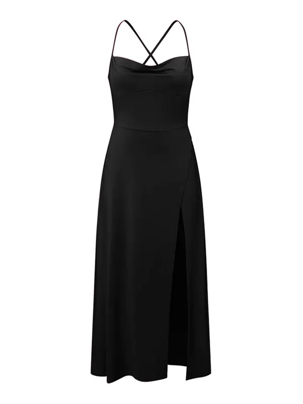 Women's Plain Split Dress, Elegant Sleeveless Dress for Party Club Dating Wear, Ladies Clothes for All Season 8