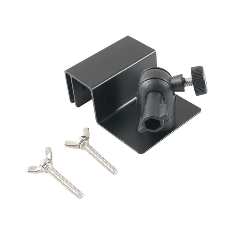 Universal Solar Panel Gutter Mount 1/4” Thread 7.5cmx6x3.1cm Sturdy Simple Assembly Flexible Rotation with 2 Bolts Bracket 7