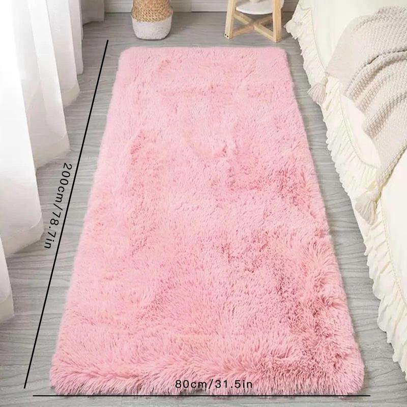 Autumn Homeware Solid Color Comfortable Fuzzy Rug for Room Decor, 1 Count Non-slip Soft Cozy Large Rug for Kitchen Living Room Bedroom Bedside, Cozy Home Accessories, Christmas Gifts, Christmas Decorations 6