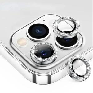 iPhone16/15/14/13/12/11Pro Max用の9H強化ガラスカメラレンズ保護フィルム、高透明カバーリング保護ケース、スマホアクセサリー（1個）