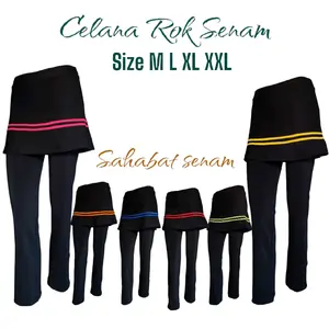 ROK CELANA SENAM WANITA bawahan olah raga celana rok bahan tebal dan lembut Nyaman Cepat Kering