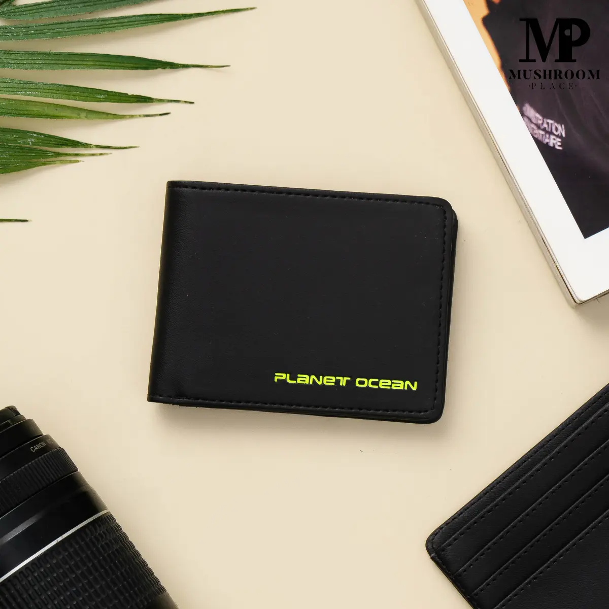 Dompet Lipat Remaja Cowok Planet Ocean Warna Hitam Original - PO18