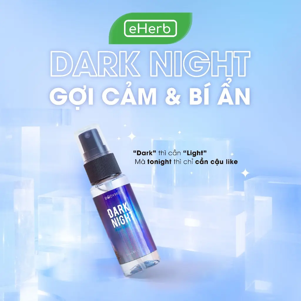 [QUYẾN RŨ, GỢI CẢM] Bodymist Dark Night Nước Hoa Quyến Rũ, Sexy Xạ Hương BODYMISS 30ml (Chai)