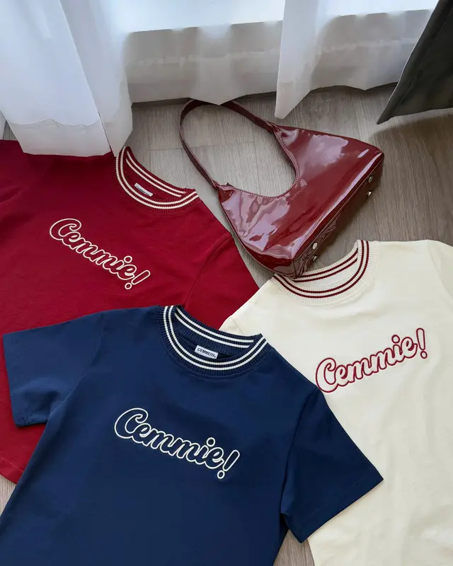 Áo Baby Tee CEMMERY Local Brand Chính Hãng Cemmie Baby Tee Vải Cotton 2 chiều Cổ Dệt Hình Thêu 3D 3 Màu | BigBuy360 - bigbuy360.vn Áo Baby Tee CEMMERY Local Brand Chính Hãng Cemmie Baby Tee Vải Cotton 2 chiều Cổ Dệt Hình Thêu 3D 3 Màu | BigBuy360 - bigbuy360.vn