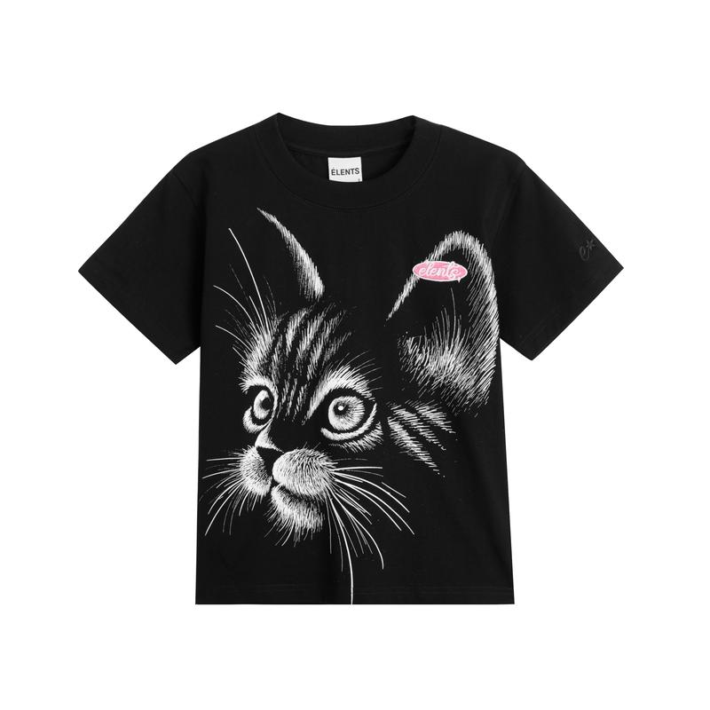 Áo Thun Nữ Baby Tee ELENTS Siberian Cat ESST010