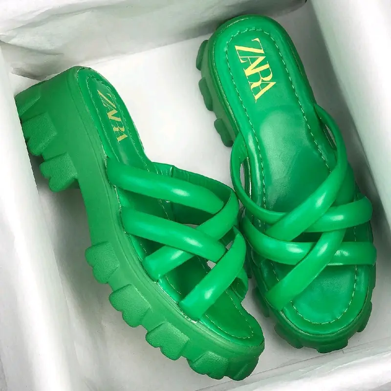 sendal wedges wanita import realpict 9972 tinggi 5cm 5