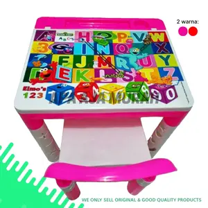 MEJA BELAJAR ANAK KARAKTER / MEJA MENGGAMBAR ANAK KARAKTER + KURSI AKAKO Plastik Furniture