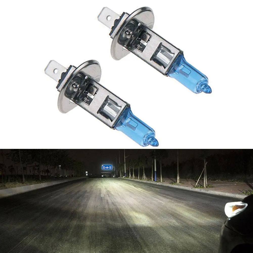 2PCS H1 12V 100W Halogen White 6000k Head Light Lamp Globes Bulbs Fog Car Bulbs #268470