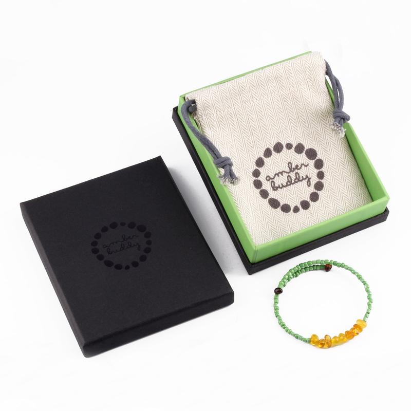 Packaging Amber Buddy - Box + Pouch + Bangle Hadiah Penyimpanan 4