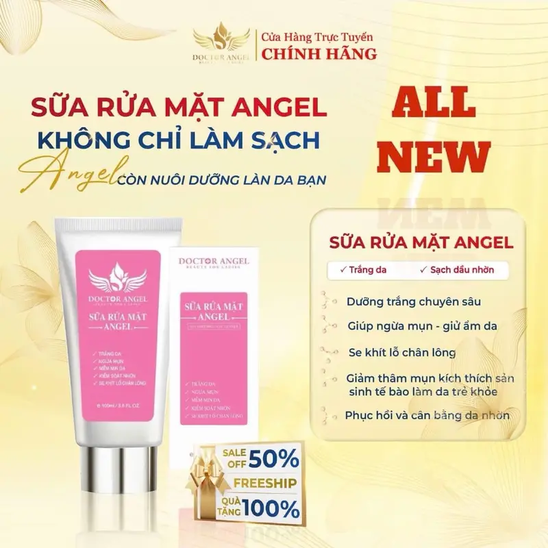 SỮA RỬA MẶT giúp sạch sâu trắng da 100ml 1