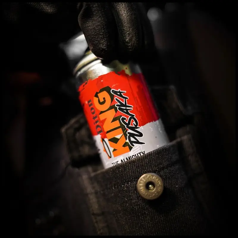 Cat semprot Graffiti Diton King Pusaka 150ml Acrylic Kanvas 1