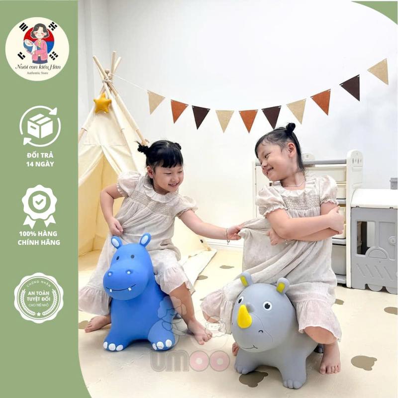 Thú nhún trẻ em an toàn độ bền cao thiết kế bằng phẳng có độ ma sát chất liệu cao su cao cấp tặng kèm bơm tiện lợi Đồ Chơi Cho Bé Nuoiconkieuhan