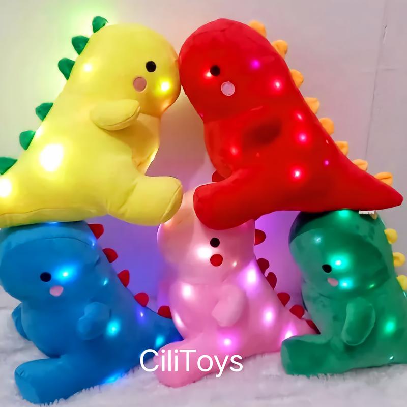 Boneka dinosaurus Led Menyala 35cm Bahan super halus SNI 0