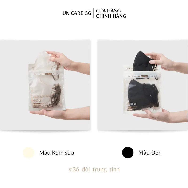 [TRỢ GIÁ HÔM NAY] UNICARE 6D (Thùng 50) Khẩu Trang Promax Cao Cấp Không Đau Tai, Chống Nước, Chống Tia UV, Phụ Kiện Che Mặt 1