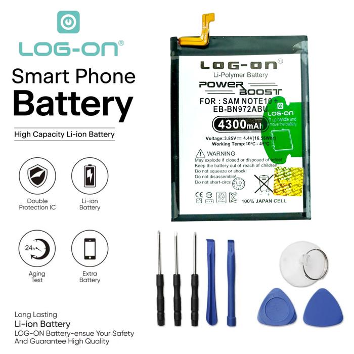 Gambar Baterai Log On EB-BN972ABU Untuk Samsung Note 10 Plus N975 Power Boost - Kapasitas 4300mAh Original Battery Batre - 1 Tahun Garansi dari LOG ON INDONESIA Kota Administrasi Jakarta Utara Tokopedia