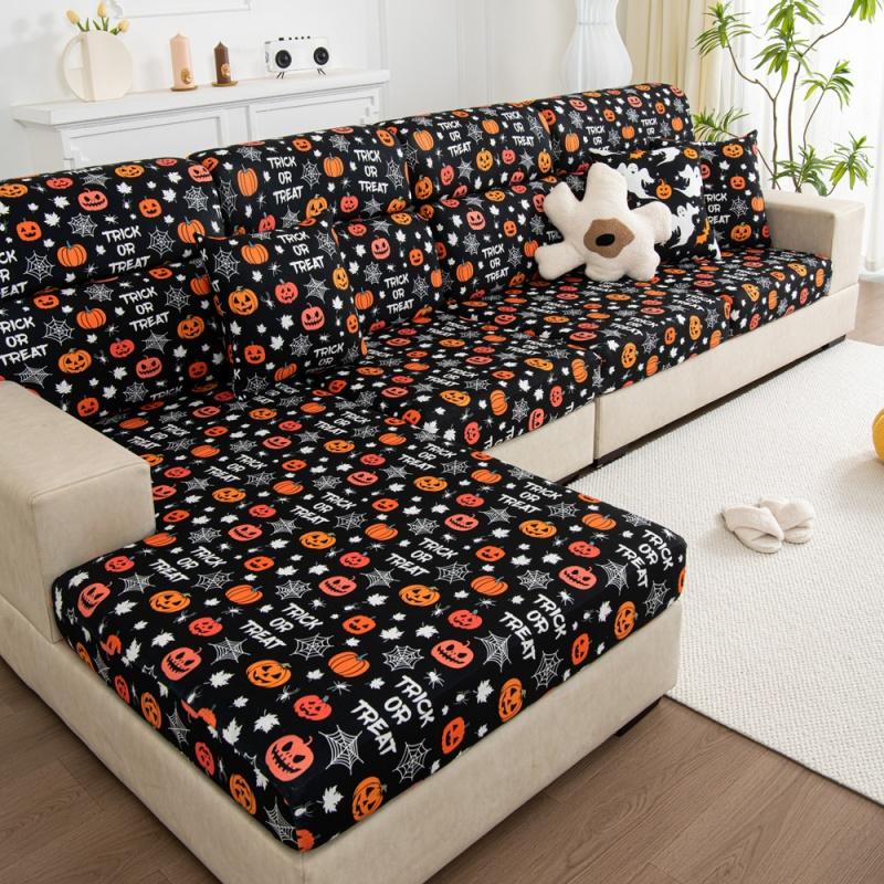 Product Introduction of Christmas Sofa Seat Cover Corner Couch Cushion Slipcover Combination Sofa Mattress L-shaped Chaise Lounge Covers 50