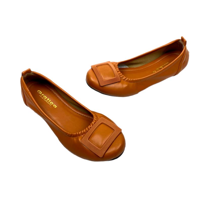Sepatu Wanita Flat Shoes Balet Gratica AP 0079 Karet Hitam 0