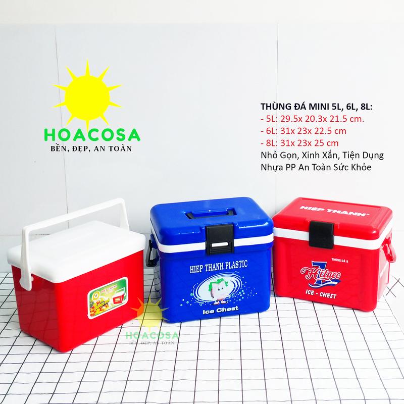Thùng Đá Mini 5L, 6 Lít, 8 Lít Hiệp Thành, Gọn Đẹp, Tiện Dụng, Giữ Đá Lâu- Đồ Gia Dụng Hoacosa