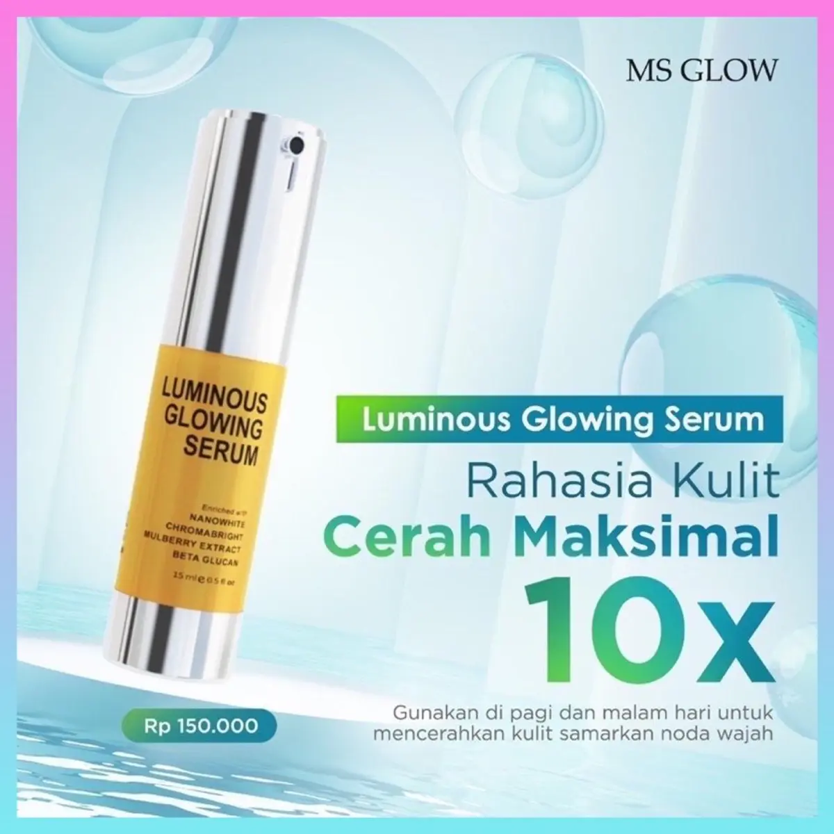 MS GLOW SERUM LUMINOUS KEMASAN NEW