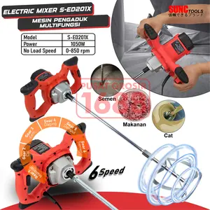 SUNC TOOLS Mesin Pengaduk Cat Semen Makanan Elektrik Elektric Mixer